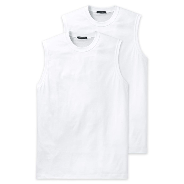 Schiesser Herren Unterhemden Essentials 2er Pack American Shirts Tank Tops