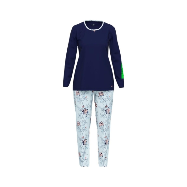 Götzburg Damen langer Schlafanzug Pyjama