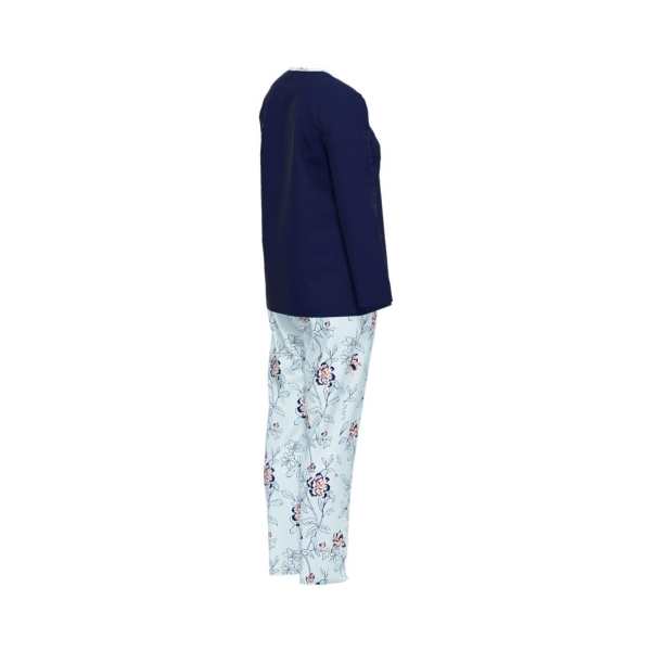 Götzburg Damen langer Schlafanzug Pyjama