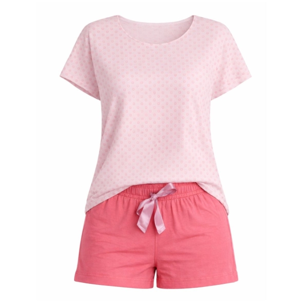 Pompadour Damen kurzer Schlafanzug Fashion Pyjama kurz