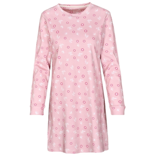 Attention Damen langarm Nachthemd Cosy Interlock Sleepshirt
