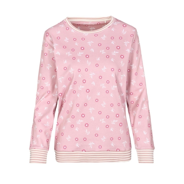 Attention Damen langer Schlafanzug Cosy Interlock Pyjama lang