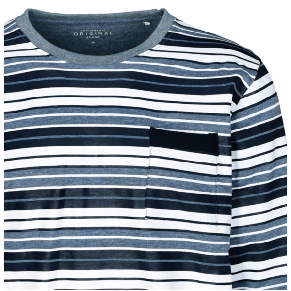Attention Herren langer Schlafanzug Cosy Interlock Pyjama lang