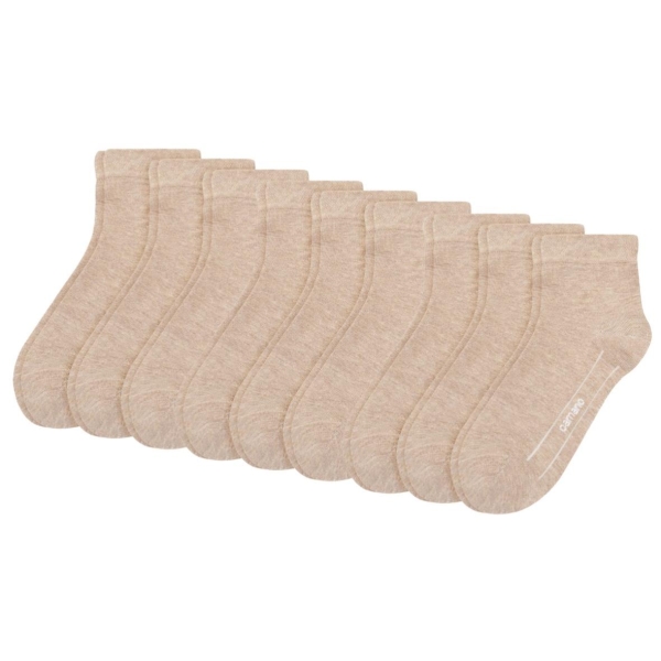 Camano Unisex Quarter Socken 9 Paar Ca-Soft ohne Gummidruck Bio-Cotton
