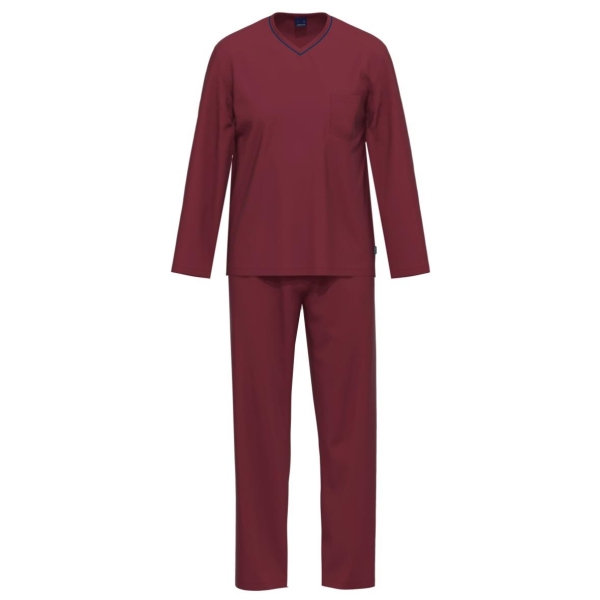 Ammann Herren langer Schlafanzug Nightwear Pyjama lang