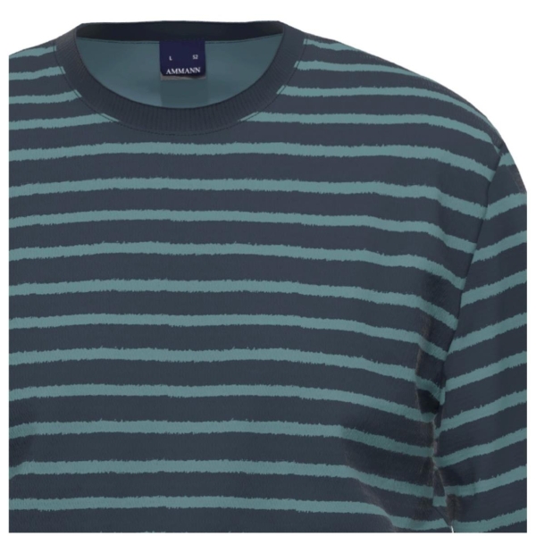 Ammann Herren langer Schlafanzug Frottee Pyjama lang