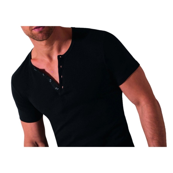 Cito Herren halbarm Unterhemd Knopfleiste Cotton Pure Shirt 1/2 Arm