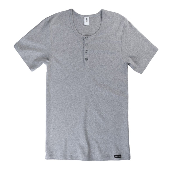 Cito Herren halbarm Unterhemd Knopfleiste Cotton Pure Shirt 1/2 Arm