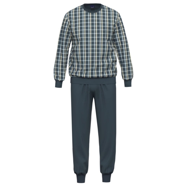 Ammann Herren langer Schlafanzug Fashion Pyjama lang