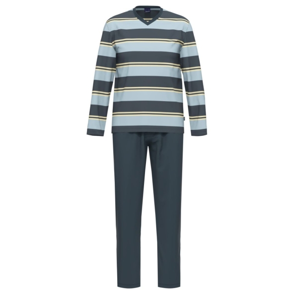 Ammann Herren langer Schlafanzug Fashion Pyjama lang