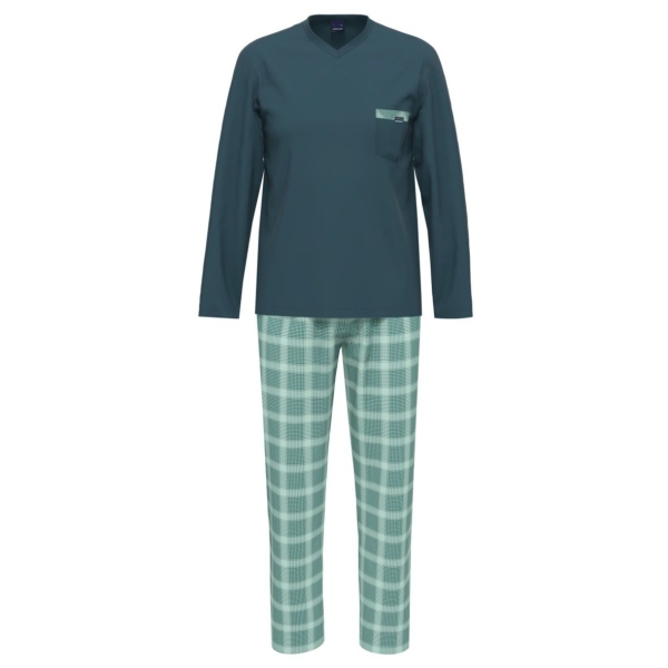 Ammann Herren langer Schlafanzug Fashion Pyjama lang