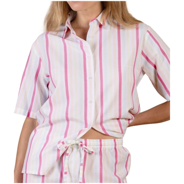 Nina von C. Damen halbarm Hemd Lumière Dorée Loungewear