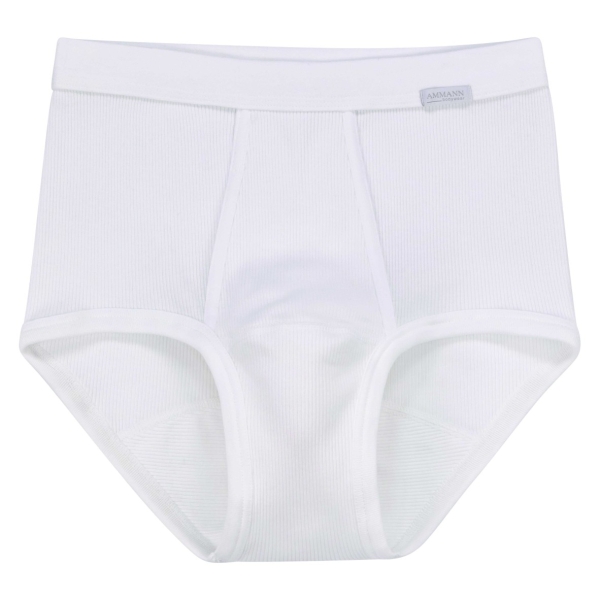 Ammann Herren Longslip mit Eingriff Doppelripp Exquisit