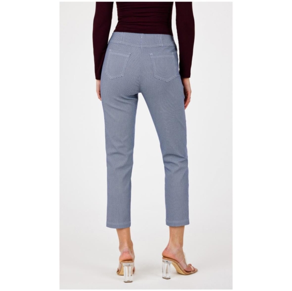 Robell Damen 7/8 Hose Bella 09 Slim fit Pünktchenhose