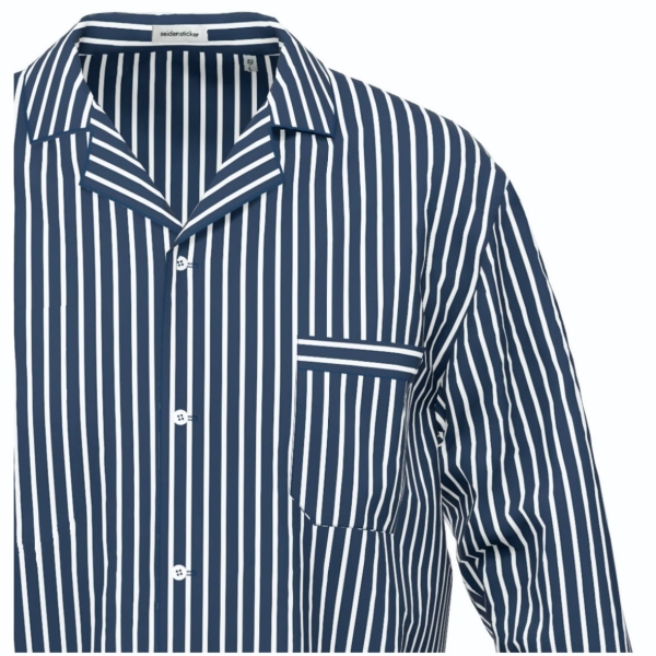 Seidensticker Herren langer Schlafanzug Nightwear Pyjama lang