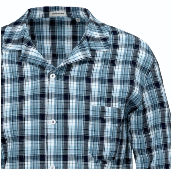 Seidensticker Herren langer Schlafanzug Nightwear Pyjama lang