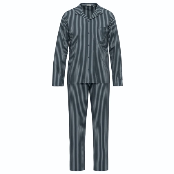 Seidensticker Herren langer Schlafanzug Nightwear Pyjama lang