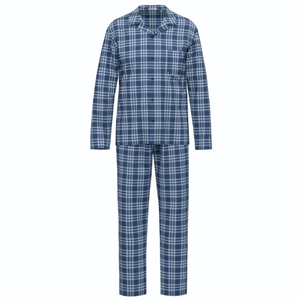 Seidensticker Herren langer Schlafanzug Nightwear Pyjama lang
