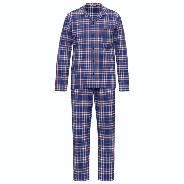 Seidensticker Herren langer Schlafanzug Nightwear Pyjama lang