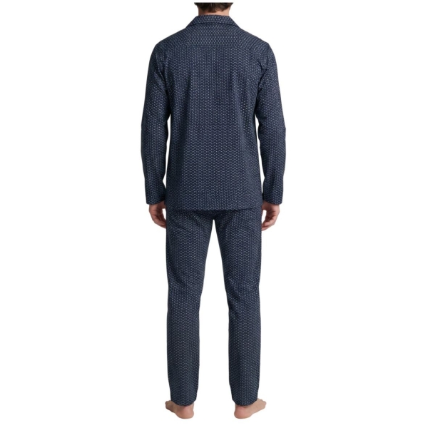 Seidensticker Herren langer Schlafanzug Nightwear Classic Pyjama lang