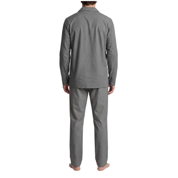 Seidensticker Herren langer Schlafanzug Nightwear Classic Pyjama lang