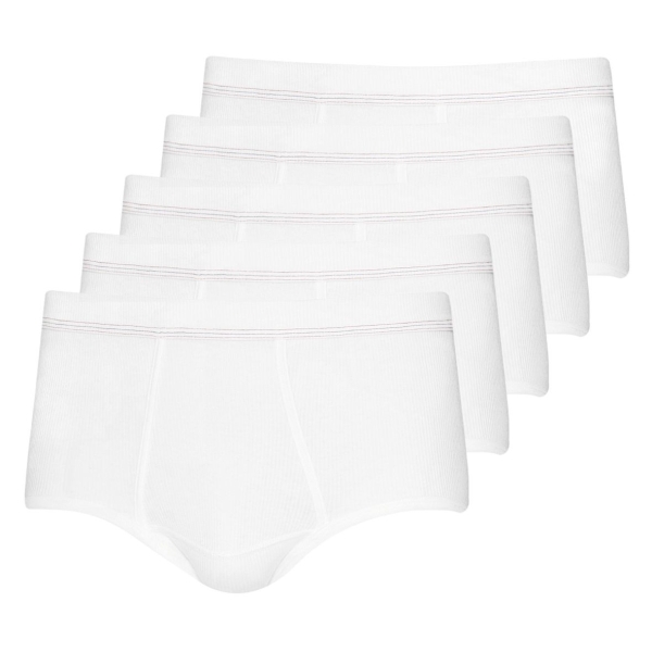 Esge Herren Slips mit Eingriff Doppelripp 5er Pack