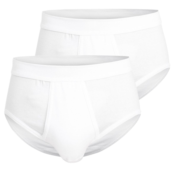 Götzburg Herren Unterhosen Classic Feinripp 2er Pack Slips