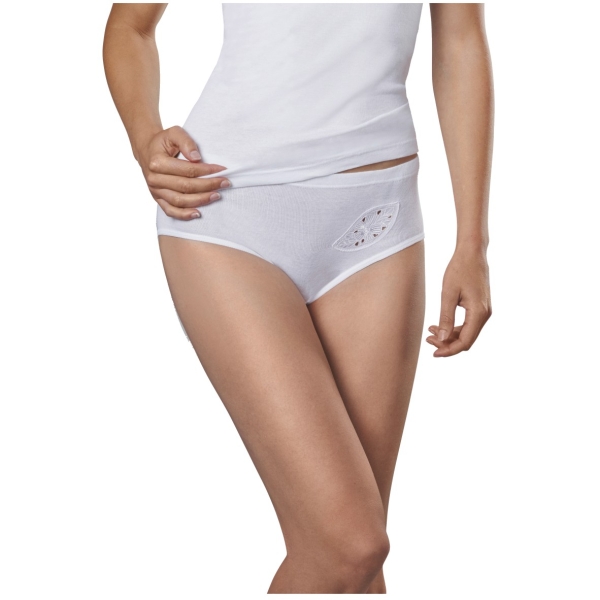 Conta Damen Hüftslip classic 5er Pack Batistmotiv