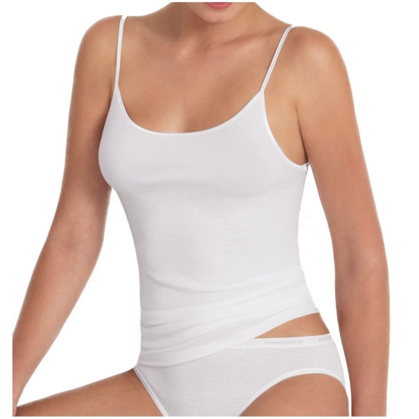 Pompadour Damen Unterhemd Intime Spaghettitop Micro Modal verstellbare Träger