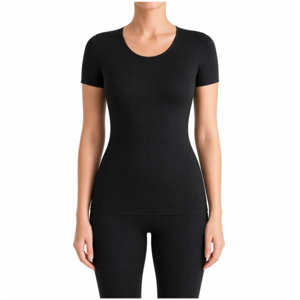 Pompadour Damen halbarm Unterhemd Intime Shirt 1/4 Arm Micro Modal
