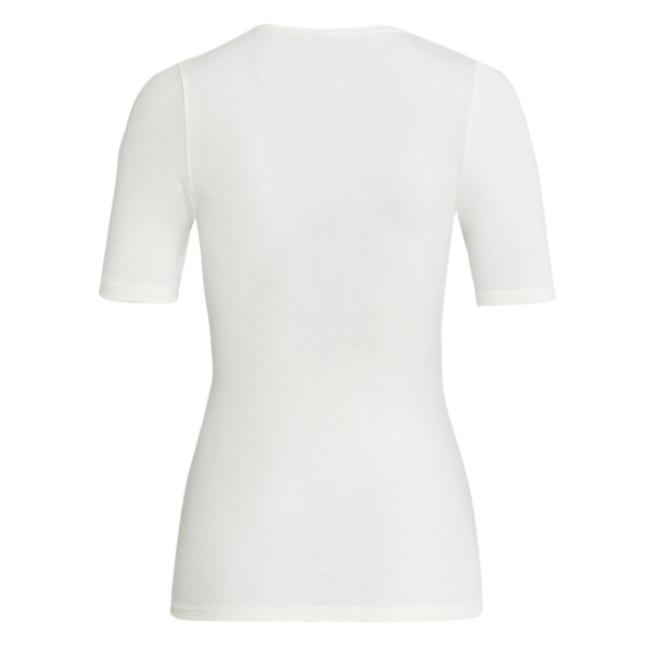Conta Damen halbarm Unterhemd Angora/Baumwolle Spenzer 1/4 Arm mit Spitze