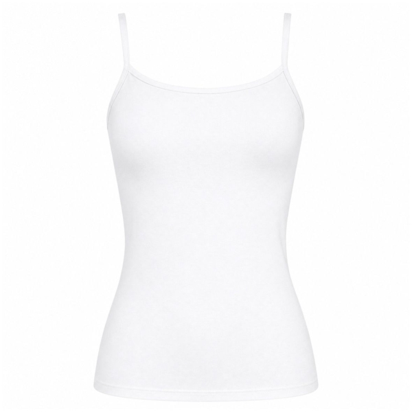 Pompadour Damen Unterhemden Feinripp 3er Pack Spaghettitops