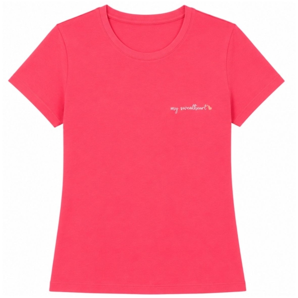 Pompadour Damen kurzarm Shirt Loungewear