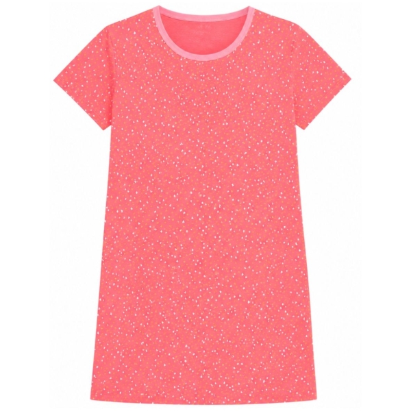 Pompadour Damen kurzarm Nachthemd Loungewear Sleepshirt