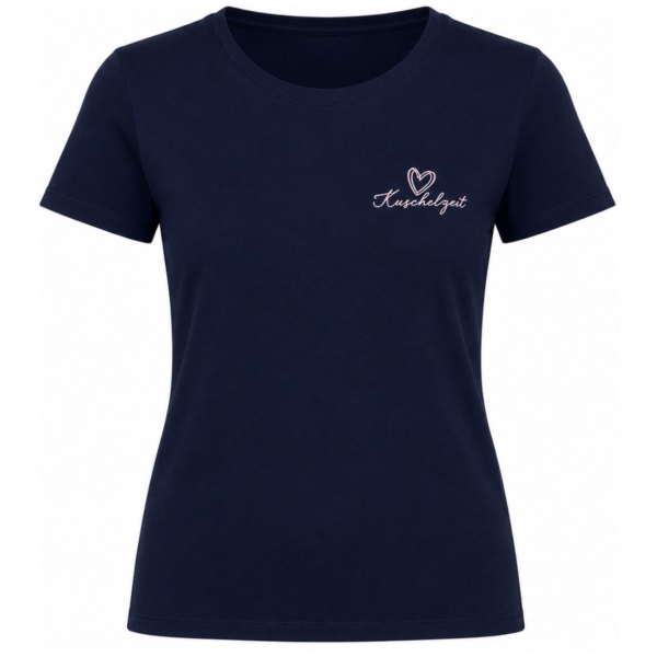 Pompadour Damen kurzarm Shirt Loungewear