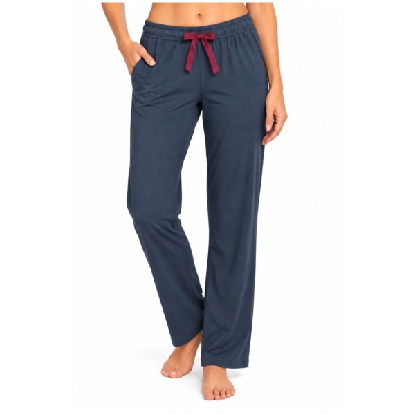 Pompadour Damen lange Schlafhose Loungewear Pyjamahose