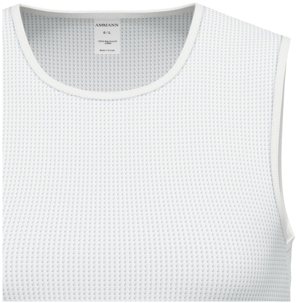 Ammann Herren Unterhemd Cotton Air Jacke Tanktop
