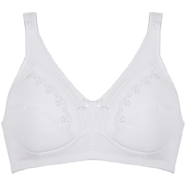 Naturana Soft-BH ohne Bügel Cotton mit gepolsterten Entlastungsträgern