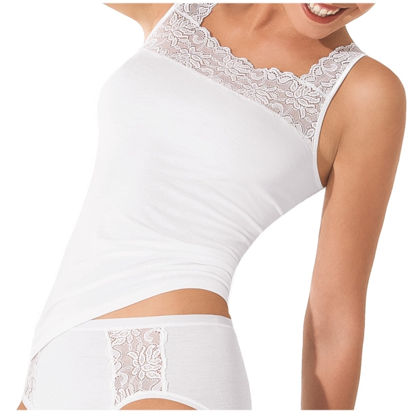 Pompadour Damen Achseltop Nostalgie 3er Pack