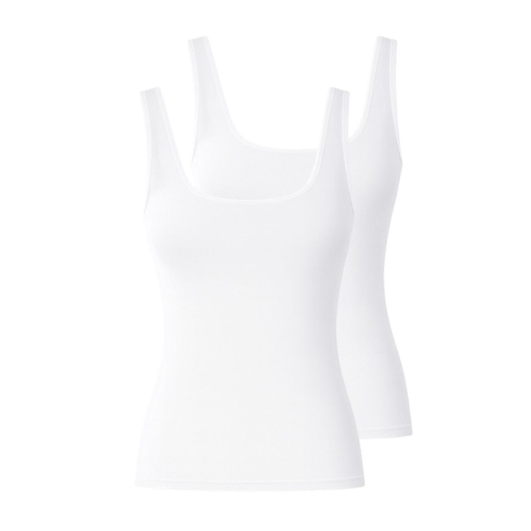 Pompadour Damen Unterhemden Organic Cotton 2er Pack Achselhemden
