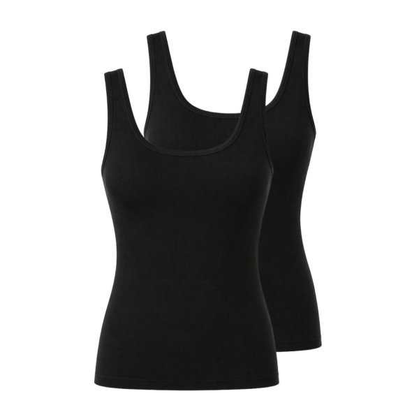 Pompadour Damen Unterhemden Organic Cotton 2er Pack Achselhemden