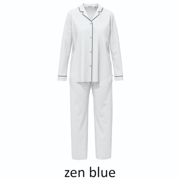 Seidensticker Damen langer Schlafanzug Nightwear Pyjama lang