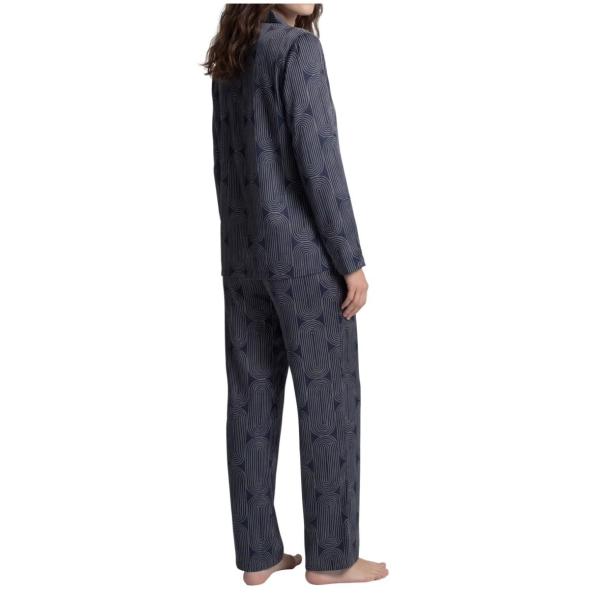 Seidensticker Damen langer Schlafanzug Nightwear Classic Pyjama lang