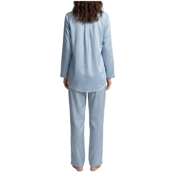 Seidensticker Damen langer Schlafanzug Nightwear Classic Pyjama lang