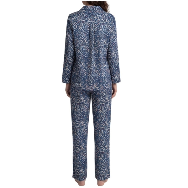 Seidensticker Damen langer Schlafanzug Nightwear Classic Pyjama lang