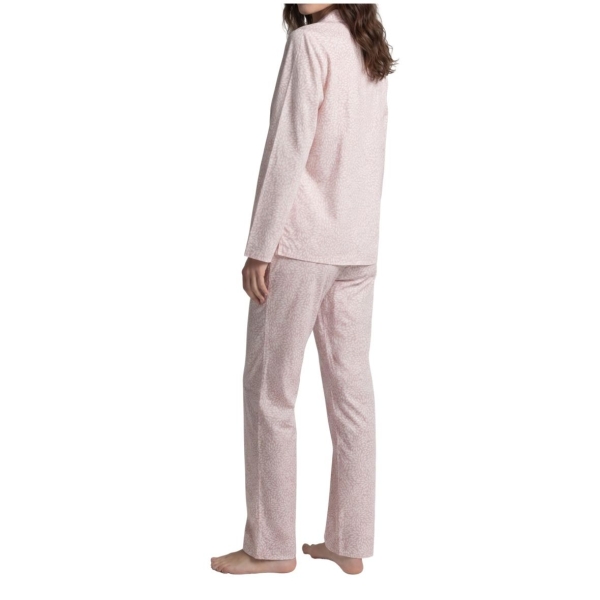Seidensticker Damen langer Schlafanzug Nightwear Classic Pyjama lang