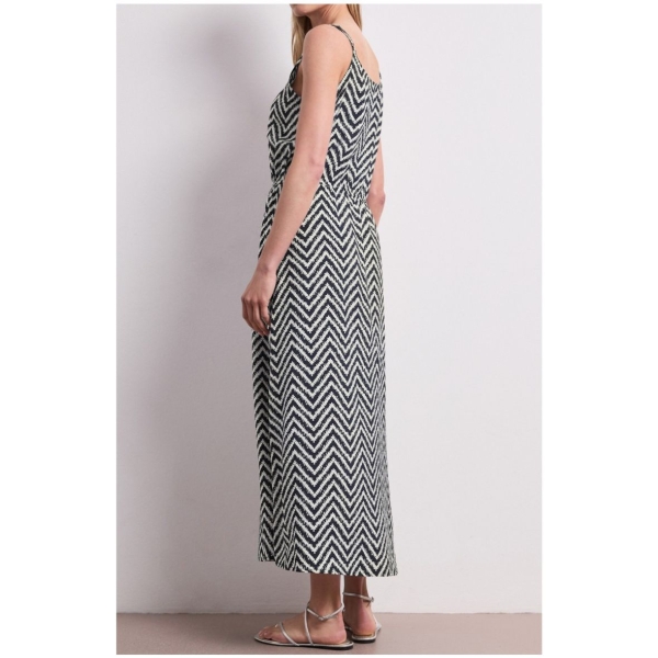 Street One Damen Sommerkleid mit Zick-Zack-Muster