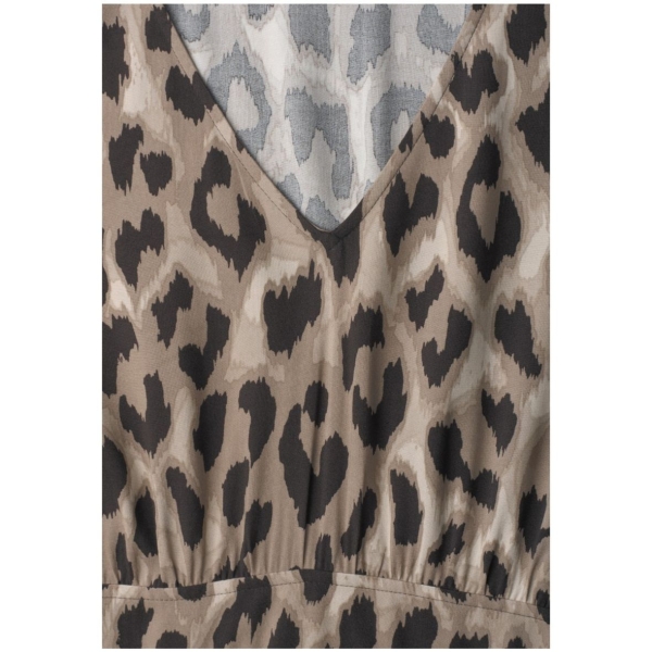 Street One Damen Sommerkleid mit Leo-Muster