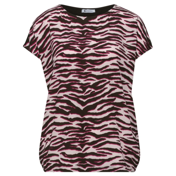 Street One Damen kurzarm Shirt Dropped Shoulders