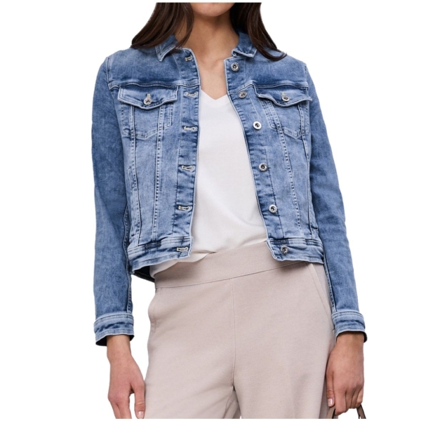 Street One Damen Jeansjacke mit Brusttaschen Denim Casual